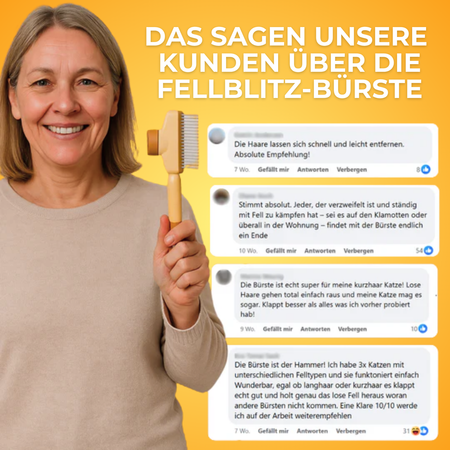 Fellblitz-Bürste